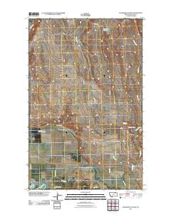 Ellsworth Coulee 2011 topographic map thumbnail
