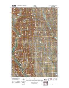 Coulter Coulee 2011 topographic map thumbnail