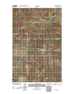 Flaxville 2011 topographic map thumbnail