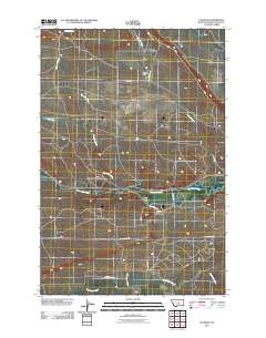 Cushman 2011 topographic map thumbnail