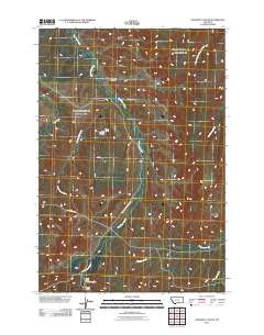 Chilkoot Coulee 2011 topographic map thumbnail