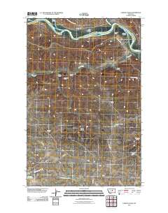 Carter Coulee 2011 topographic map thumbnail