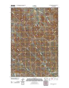 Darby Buttes SW 2011 topographic map thumbnail