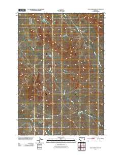 Davis Creek West 2011 topographic map thumbnail