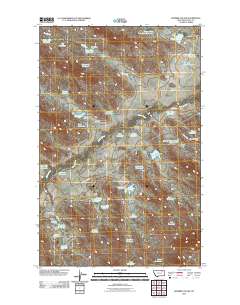 Bomber Coulee 2011 topographic map thumbnail