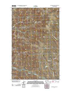 Ashford Coulee 2011 topographic map thumbnail