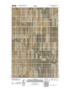 Bobcat Coulee SE 2011 topographic map thumbnail