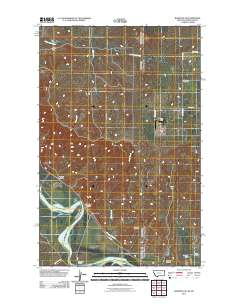 Bainville SE 2011 topographic map thumbnail