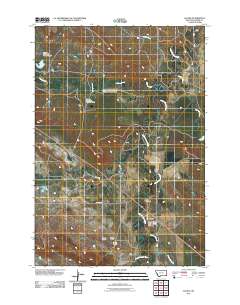 Alzada 2011 topographic map thumbnail