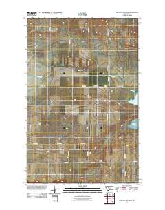 Benton Lake West 2011 topographic map thumbnail