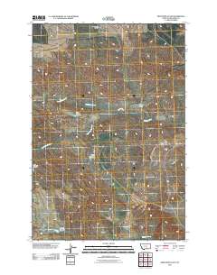 Bentonite Flats 2011 topographic map thumbnail