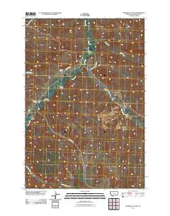 Badbaby Coulee 2011 topographic map thumbnail