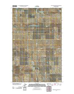 Antelope Coulee NW 2011 topographic map thumbnail