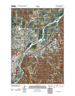 Billings East 2011 topographic map thumbnail