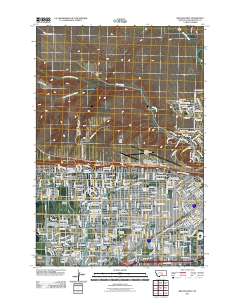 Billings West 2011 topographic map thumbnail