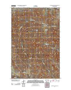 Bateman Coulee NE 2011 topographic map thumbnail