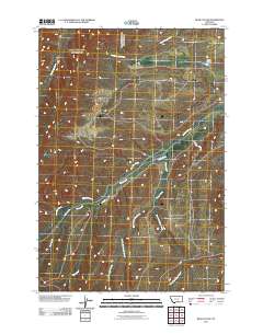 Bear Coulee 2011 topographic map thumbnail