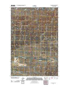 Cat Creek NW 2011 topographic map thumbnail