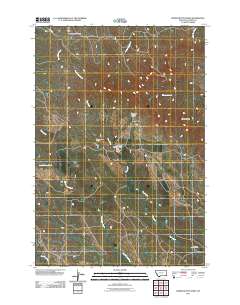 Finger Buttes West 2011 topographic map thumbnail