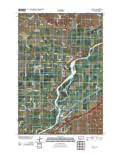 Huntley 2011 topographic map thumbnail