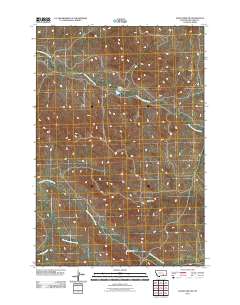 Jeans Fork NW 2011 topographic map thumbnail