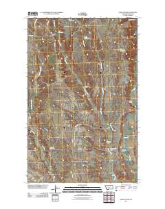 Jones Coulee 2011 topographic map thumbnail