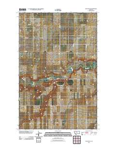 Dutton NE 2011 topographic map thumbnail