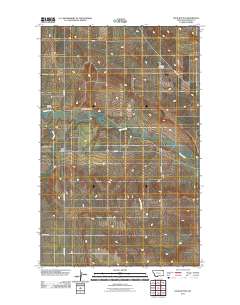 Four Buttes 2011 topographic map thumbnail