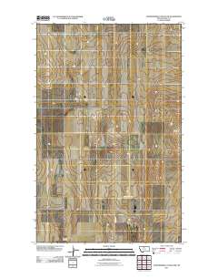 Fourteenmile Coulee NW 2011 topographic map thumbnail