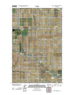 Fowler Coulee NW 2011 topographic map thumbnail
