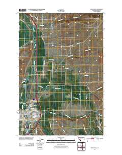 Deer Lodge 2011 topographic map thumbnail