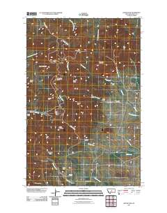 Judith Peak 2011 topographic map thumbnail