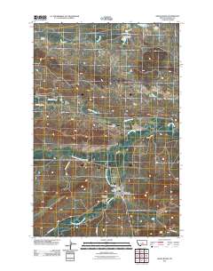 Grass Range 2011 topographic map thumbnail