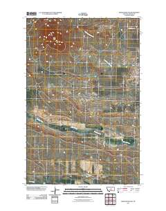 Grass Range NW 2011 topographic map thumbnail