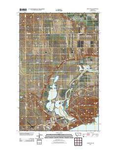 Fort Peck 2011 topographic map thumbnail
