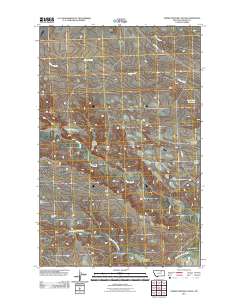 Horse Pasture Coulee 2011 topographic map thumbnail