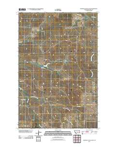 Johnson Coulee East 2011 topographic map thumbnail