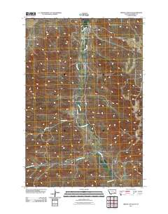 Griffin Coulee NE 2011 topographic map thumbnail