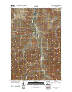 Griffin Coulee NW 2011 topographic map thumbnail