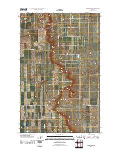 Ethridge NW 2011 topographic map thumbnail
