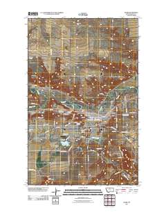 Havre 2011 topographic map thumbnail