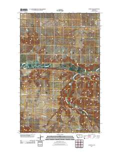 Havre SE 2011 topographic map thumbnail