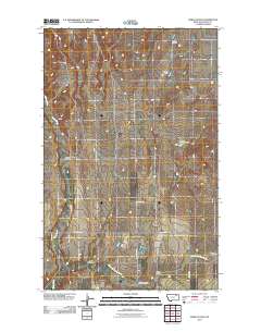 Hawk Coulee 2011 topographic map thumbnail