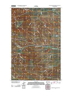 Horsethief Coulee West 2011 topographic map thumbnail