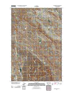 Ingomar East 2011 topographic map thumbnail