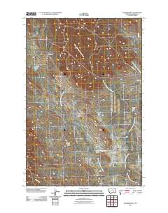 Ingomar West 2011 topographic map thumbnail