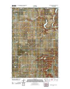 Hillside Colony 2011 topographic map thumbnail
