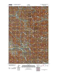 Loaf of Bread Butte 2011 topographic map thumbnail