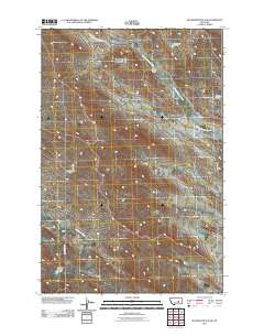 McGinnis Butte SW 2011 topographic map thumbnail
