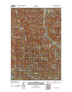 Miller Creek NW 2011 topographic map thumbnail